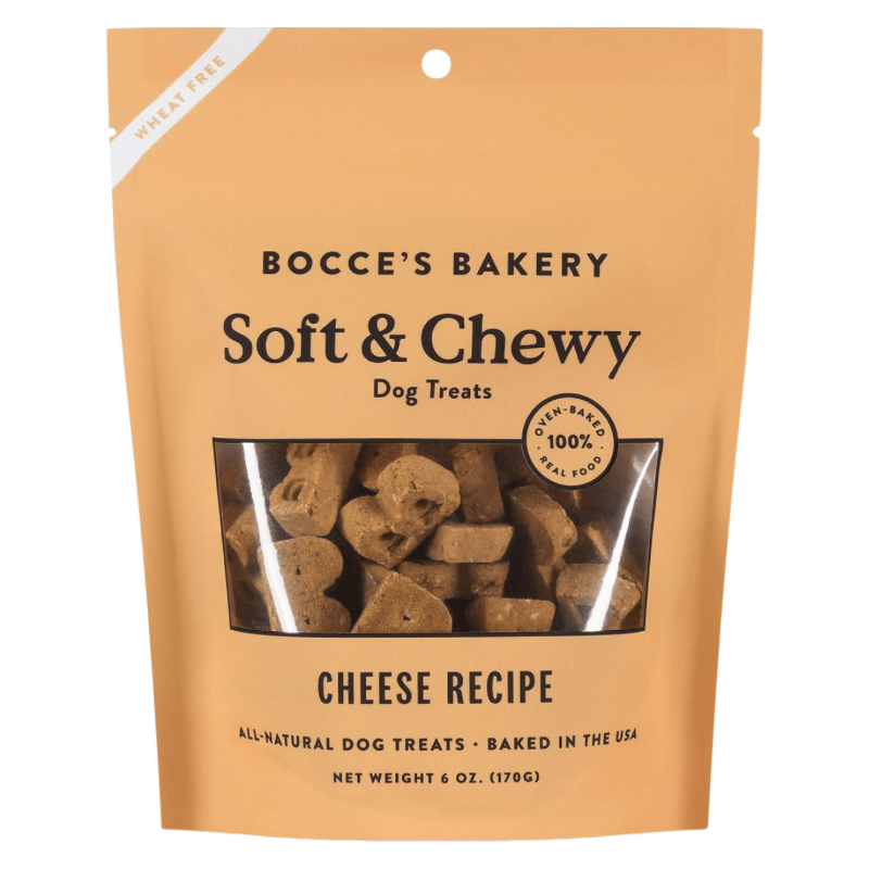 Dog Treat - SOFT & CHEWY - Cheese Recipe - 6 oz - J & J Pet Club - Bocce's Bakery