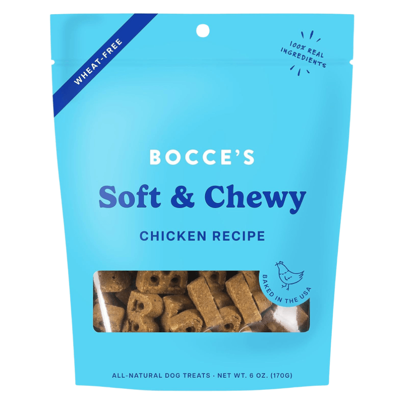 Dog Treat - SOFT & CHEWY - Chicken Recipe - 6 oz - J & J Pet Club - Bocce's Bakery
