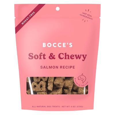 Dog Treat - SOFT & CHEWY - Salmon Recipe - 6 oz - J & J Pet Club - Bocce's Bakery
