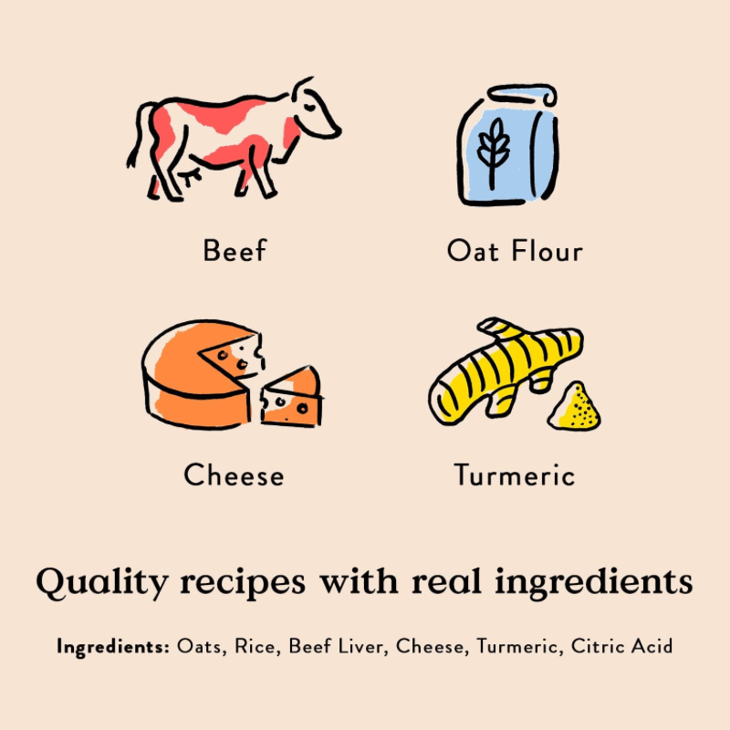 Dog Treat - TRAINING - Crispies - Beef Liver & Cheese Recipe - 10 oz - J & J Pet Club - Bocce's Bakery