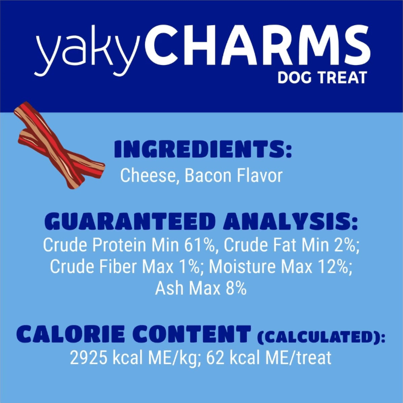 Dog Treat - yakyCHARMS - Microwavable Cheese Puffs - Bacon - 0.75 oz, 1 ct - J & J Pet Club - HIMALAYAN PET SUPPLY