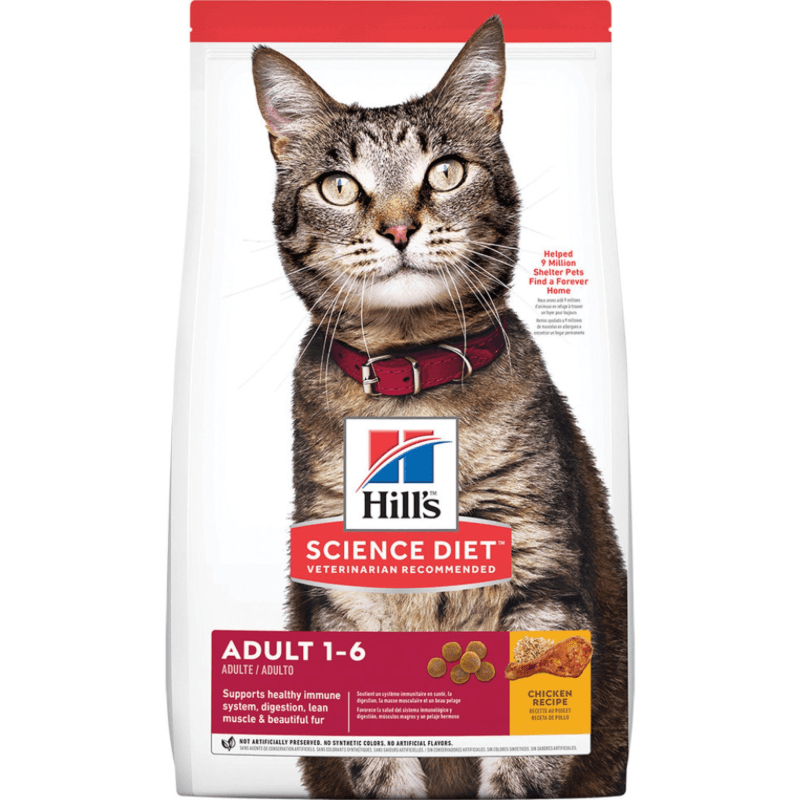 Dry Cat Food, ADULT 1-6, Chicken Recipe - J & J Pet Club - Hill's Science Diet