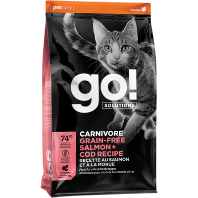 Dry Cat Food - CARNIVORE, Grain-Free Salmon + Cod Recipe - J & J Pet Club - GO!