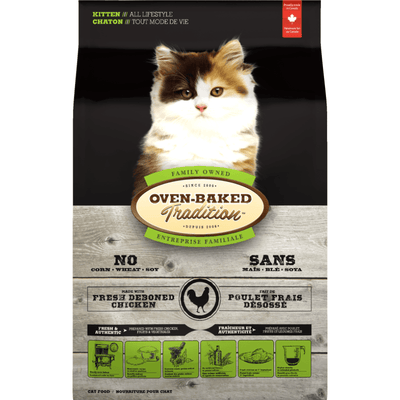 Dry Cat Food - Chicken - Kitten - J & J Pet Club - Oven-Baked Tradition