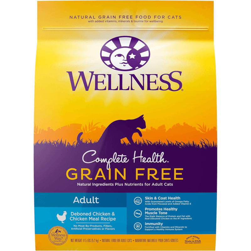 Dry Cat Food - COMPLETE HEALTH - Grain Free Chicken - ADULT - J & J Pet Club - Wellness