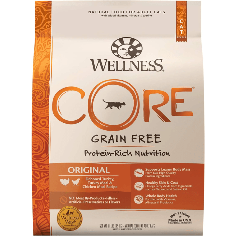 Dry Cat Food - CORE - Original Grain Free Turkey & Chicken - Adult - J & J Pet Club - Wellness