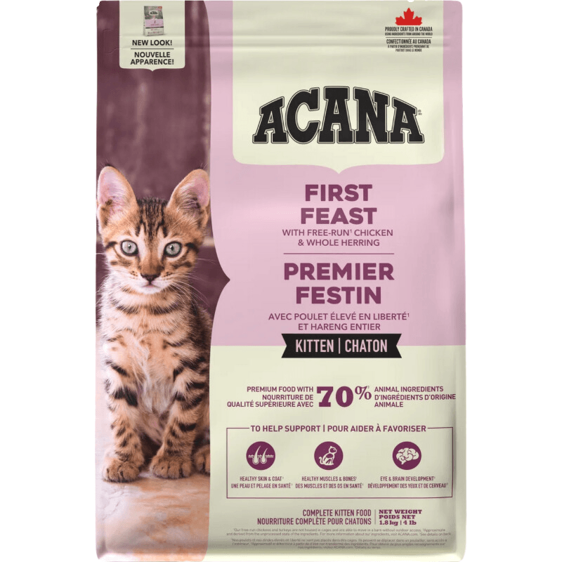 Dry Cat Food - First Feast - Kitten - 1.8 kg - J & J Pet Club - Acana