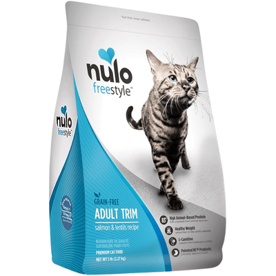 Dry Cat Food - FREESTYLE, Grain-Free Adult Trim Salmon & Lentil Recipe - J & J Pet Club - Nulo