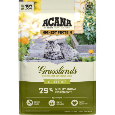 Dry Cat Food - HIGHEST PROTEIN - Grasslands - J & J Pet Club - Acana