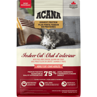 Dry Cat Food - HIGHEST PROTEIN - Indoor Entree Adult - J & J Pet Club - Acana