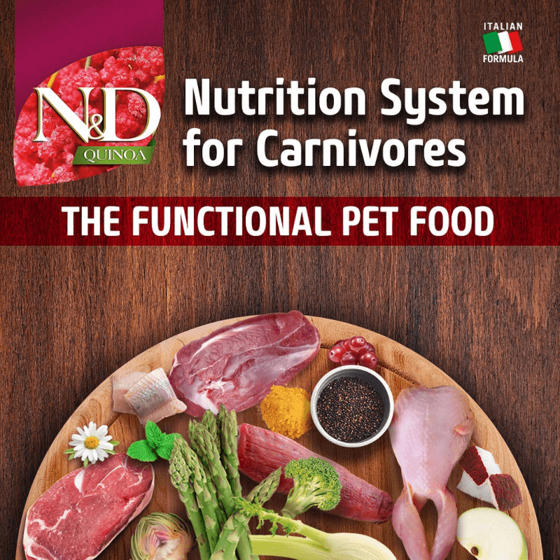 Dry Cat Food - N & D - QUINOA - Weight Management - Lamb, Broccoli & Asparagus - Adult - J & J Pet Club - Farmina