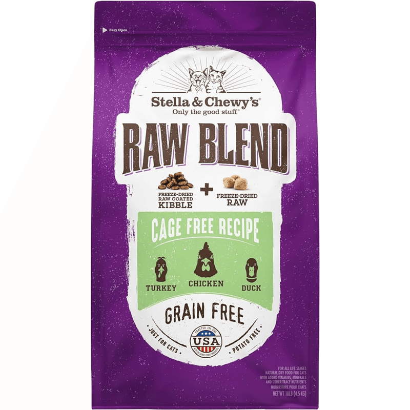 Dry Cat Food - Raw Blend - Cage Free Poultry Recipe - J & J Pet Club - Stella & Chewy's