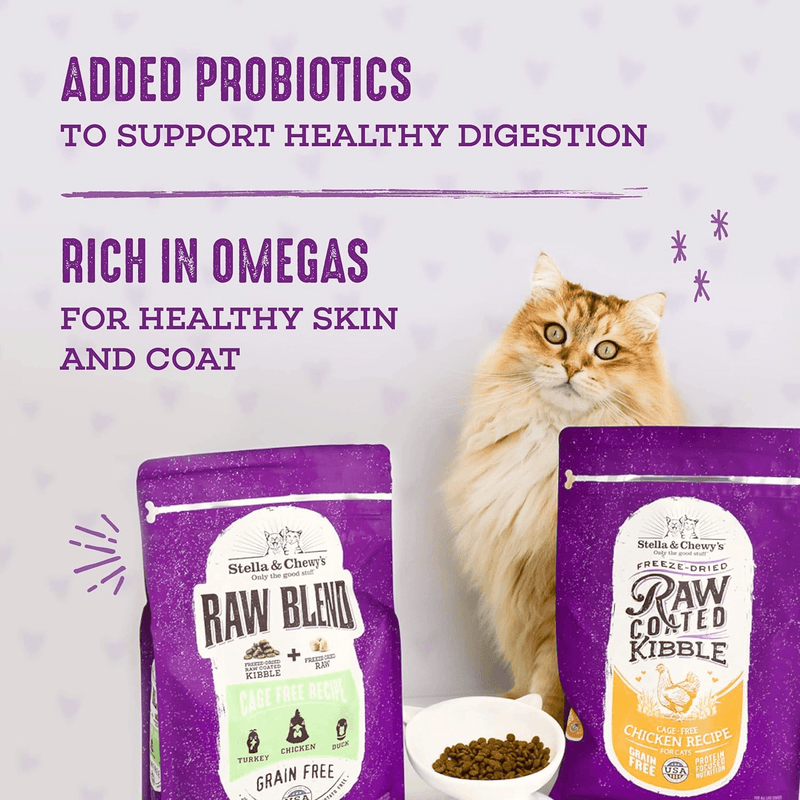 Dry Cat Food - Raw Blend - Cage Free Poultry Recipe - J & J Pet Club - Stella & Chewy's