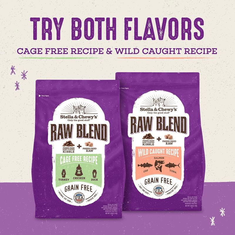 Dry Cat Food - Raw Blend - Wild Caught Fish Recipe - J & J Pet Club - Stella & Chewy's