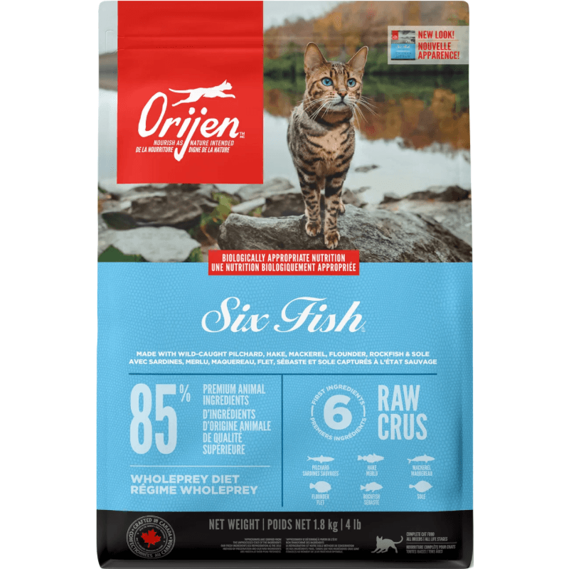 Dry Cat Food - Six Fish - J & J Pet Club - Orijen
