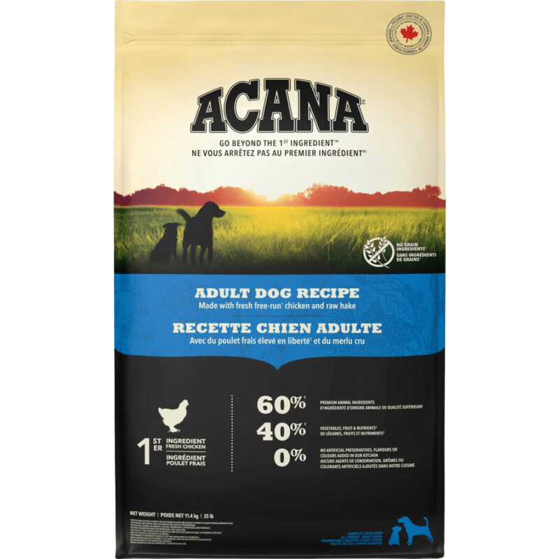 Dry Dog Food - Adult Dog Recipe - J & J Pet Club - Acana