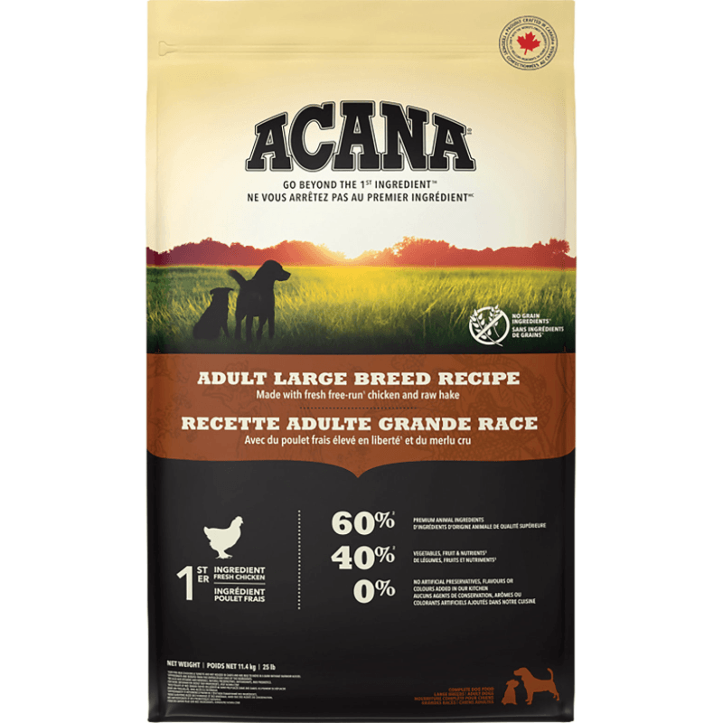 Dry Dog Food - Adult Large Breed Recipe - J & J Pet Club - Acana
