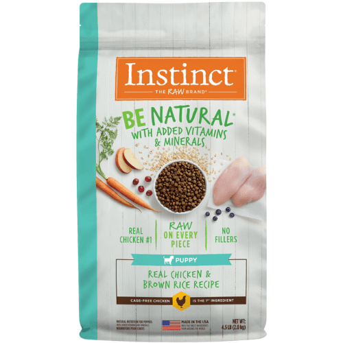 Dry Dog Food - BE NATURAL - Real Chicken & Brown Rice Recipe For Puppies - J & J Pet Club