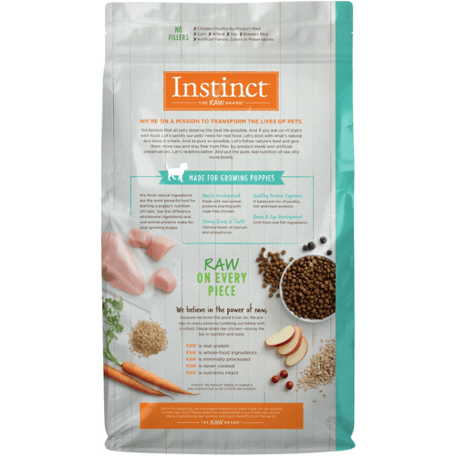 Dry Dog Food - BE NATURAL - Real Chicken & Brown Rice Recipe For Puppies - J & J Pet Club - Instinct