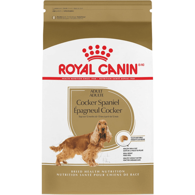 Dry Dog Food - BREED HEALTH NUTRITION - Cocker Spaniel Adult - J & J Pet Club - Royal Canin