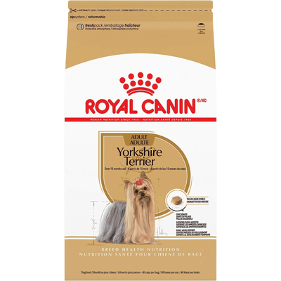 Dry Dog Food - BREED HEALTH NUTRITION - Yorkshire Terrier Adult - J & J Pet Club - Royal Canin