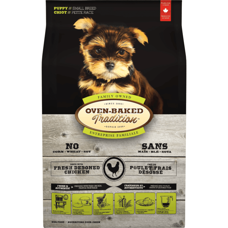 Dry Dog Food - Chicken - Puppy Small Breed - J & J Pet Club - Oven-Baked Tradition