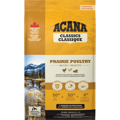 Dry Dog Food - CLASSICS - Prairie Poultry Recipe - J & J Pet Club - Acana