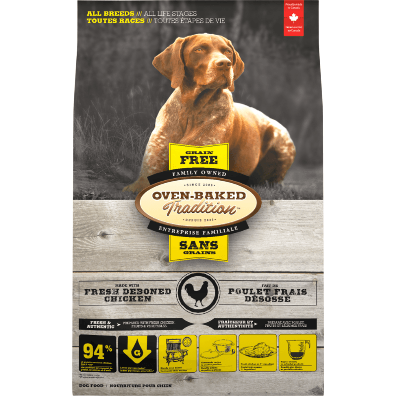 Dry Dog Food - Grain Free Chicken - All Life Stages - J & J Pet Club - Oven-Baked Tradition