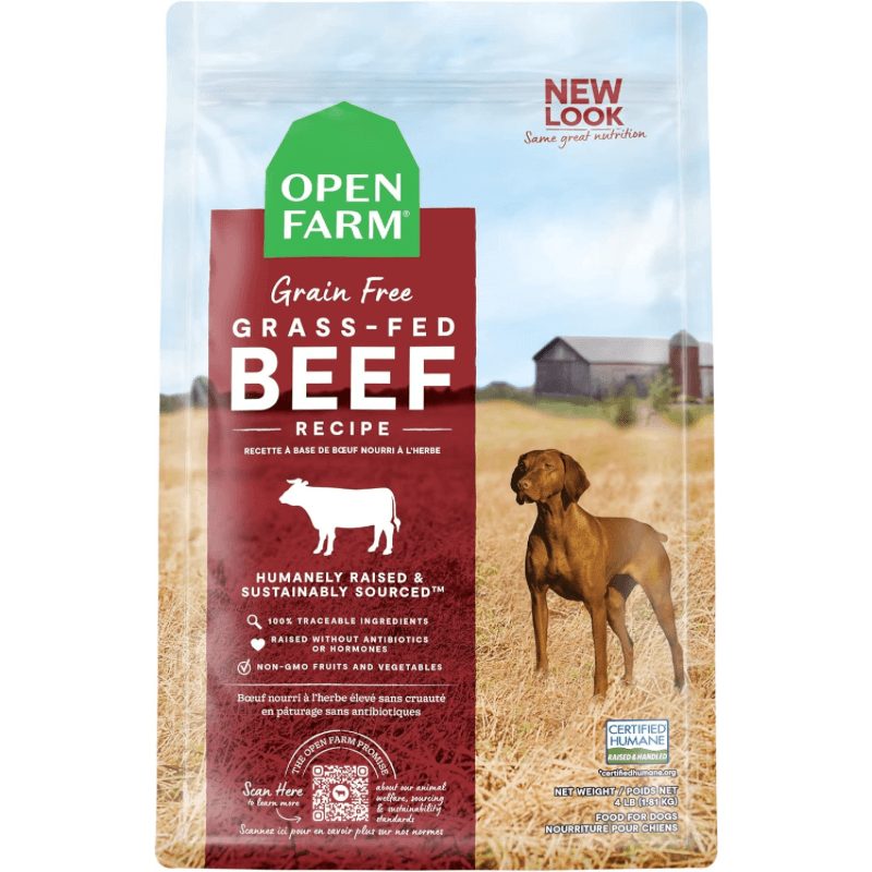 Dry Dog Food, Grain Free Grass-Fed Beef Recipe - J & J Pet Club - Open Farm