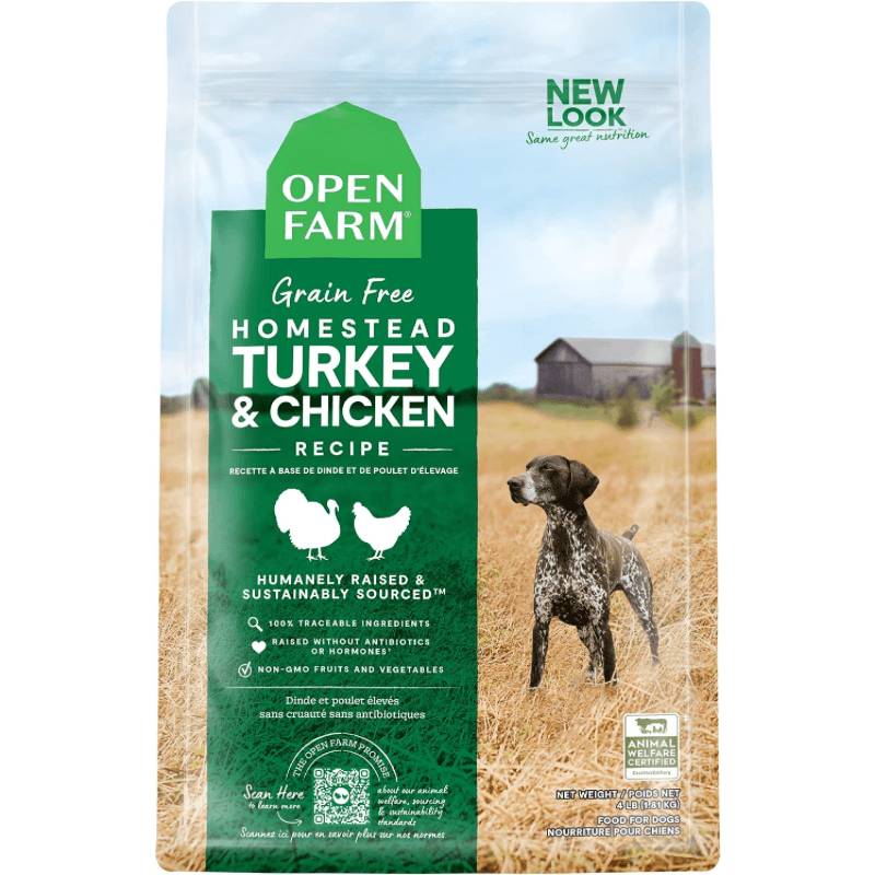 Dry Dog Food - Grain Free Homestead Turkey & Chicken Recipe - J & J Pet Club - Open Farm
