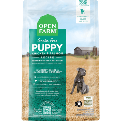 Dry Dog Food - Grain Free PUPPY Chicken & Salmon Recipe - J & J Pet Club - Open Farm