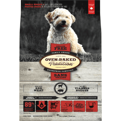 Dry Dog Food - Grain Free Red Meat - All Life Stages Small Breed - J & J Pet Club - Oven-Baked Tradition