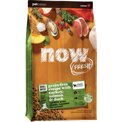 *(Please Use By 2026-02-18)* Dry Dog Food, Grain-Free Turkey, Salmon & Duck Recipe - Senior Small Breed - 3.5 Lb