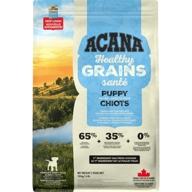 Dry Dog Food - HEALTHY GRAINS - Puppy Recipe - J & J Pet Club - Acana