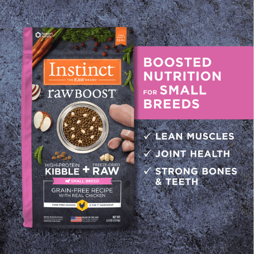 Dry Dog Food - RAW BOOST - Real Chicken Recipe For Small Breed Dogs - J & J Pet Club - Instinct
