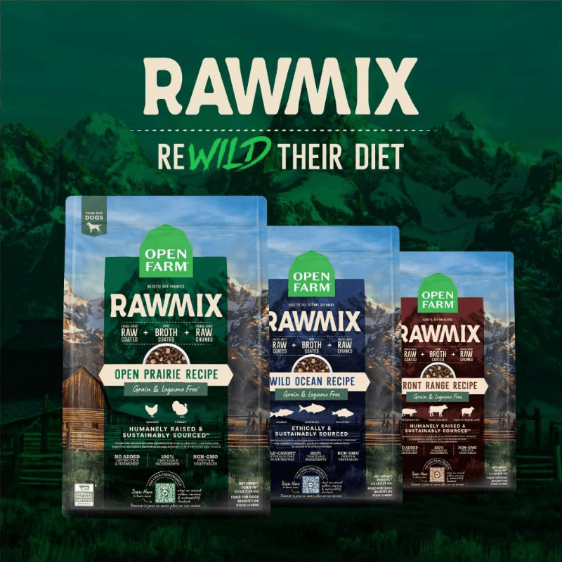 Dry Dog Food - RAWMIX - Front Range Recipe (Grain & Legume Free) - J & J Pet Club - Open Farm