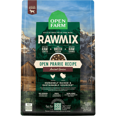 Dry Dog Food - RAWMIX - Open Prairie Recipe with Ancient Grains - J & J Pet Club - Open Farm