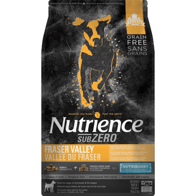 Dry Dog Food - SUBZERO - Fraser Valley - J & J Pet Club - Nutrience