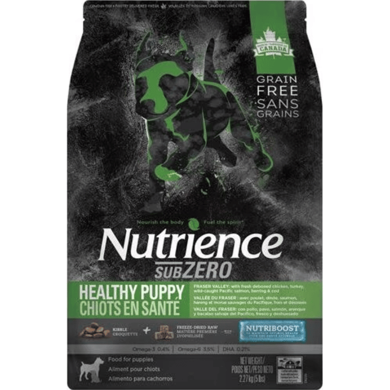 Dry Dog Food - SUBZERO - Fraser Valley - Puppy - J & J Pet Club - Nutrience