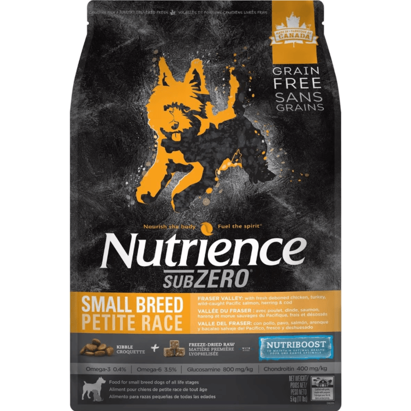 Dry Dog Food - SUBZERO - Fraser Valley - Small Breed - J & J Pet Club - Nutrience