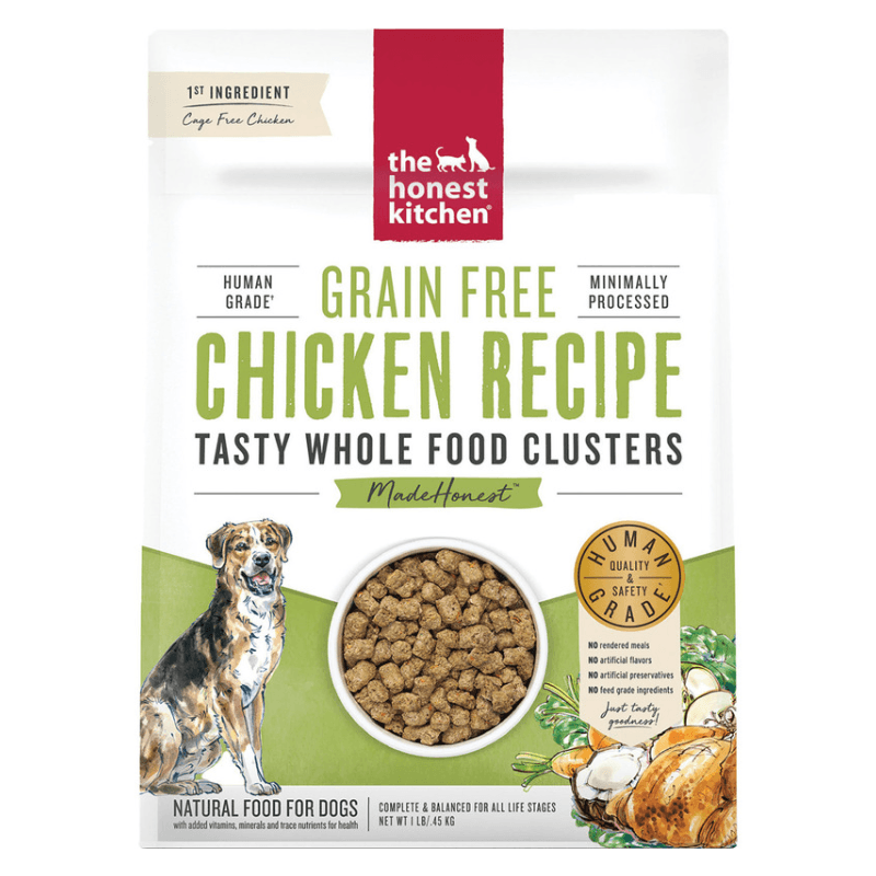 Dry Dog Food - WHOLE FOOD CLUSTERS - Grain Free Chicken Recipe - J & J Pet Club - The Honest Kitchen