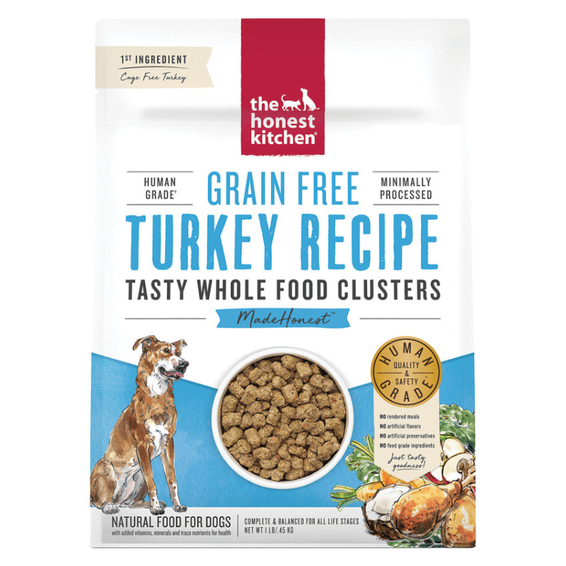 Dry Dog Food - WHOLE FOOD CLUSTERS - Grain Free Turkey Recipe - J & J Pet Club - The Honest Kitchen
