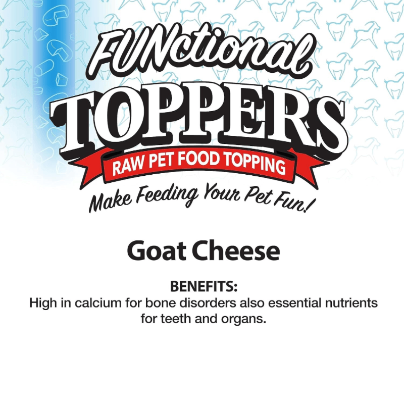 Feeze Dried FUNCTIONAL Food Topper for Dogs & Cats - Goat Cheese - 4.5 oz - J & J Pet Club - Northwest Naturals