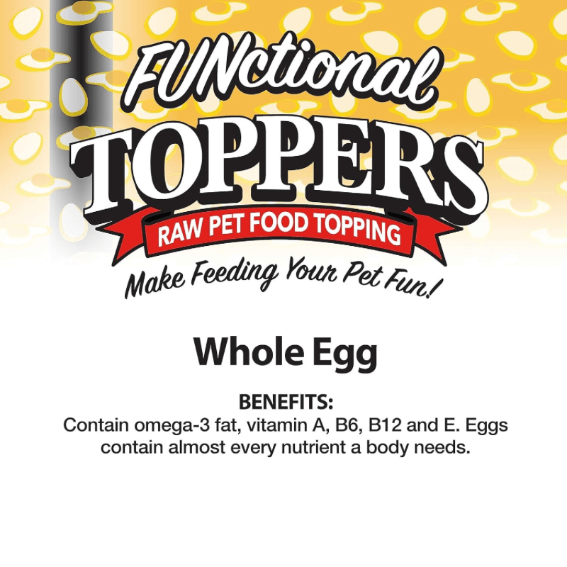 Feeze Dried FUNCTIONAL Food Topper for Dogs & Cats - Whole Egg - 4 oz - J & J Pet Club - Northwest Naturals