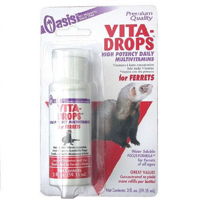 Ferret Supplement - Vita Drop Vitamins - 2 oz - J & J Pet Club - OASIS
