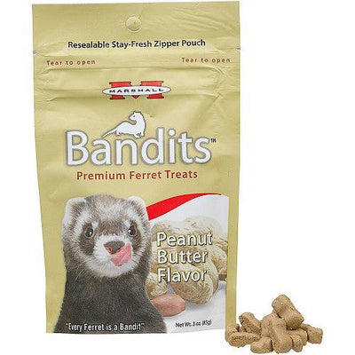 Ferret Treat - Bandits - Peanut Butter - 3 oz - J & J Pet Club - Marshall
