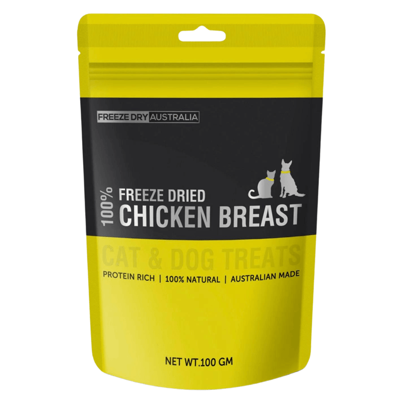 Freeze Dried Cat & Dog Treat - Chicken Breast - 100 g - J & J Pet Club - FREEZE DRIED AUSTRALIA