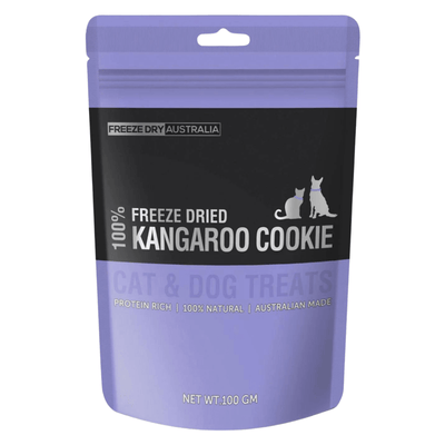 Freeze Dried Cat & Dog Treat - Kangaroo Cookie - 100 g - J & J Pet Club - FREEZE DRIED AUSTRALIA