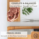 Freeze Dried Cat Food - Beef & Hoki Recipe - J & J Pet Club - Meow