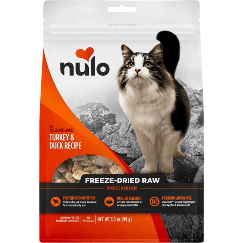 Freeze Dried Cat Food - FREESTYLE - Turkey & Duck Recipe - J & J Pet Club - Nulo